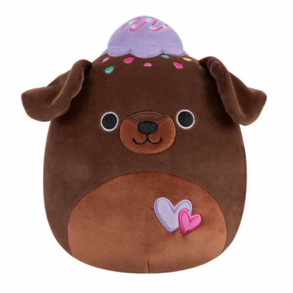NWT 12” Rico the Labrador / Lab  Dog Brownie Valentine Squishmallow